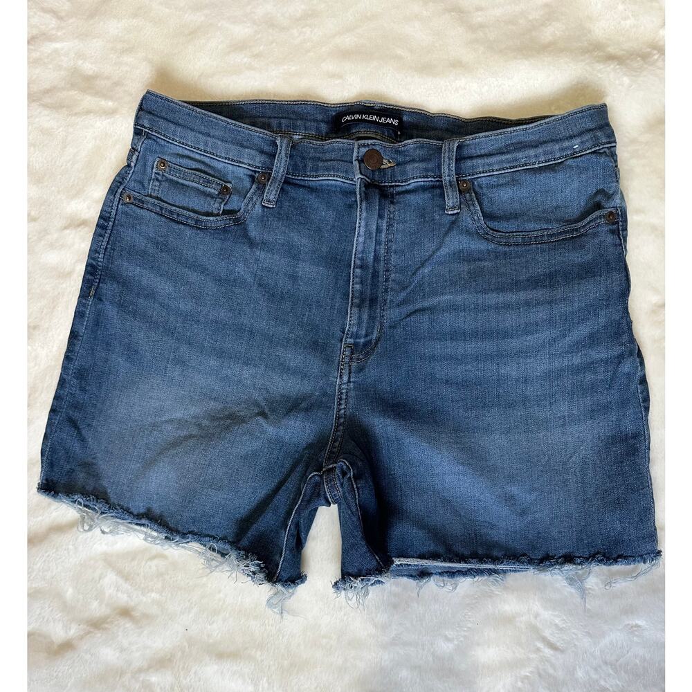 Calvin Klein High Rise Jean Shorts